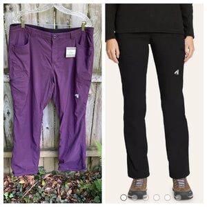 Eddie Bauer NWT Guide Pro Lined Pants Eggplant hiking climbing gorpcore 16